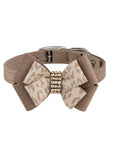 Baby Cheetah with Gold Giltmore Double Nouveau Bow Collar