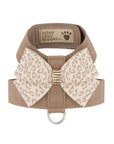Baby Cheetah with Gold Giltmore Nouveau Bow Tinkie Harness