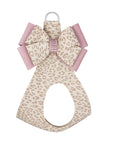 Baby Cheetah & Rosewood Double Nouveau Bow Step In Harness