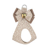 Baby Cheetah with Topaz Heart Double Nouveau Bow Step In Harness from Susan Lanci Designs - front view