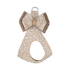 Baby Cheetah with Gold Giltmore Double Nouveau Bow Step In Harness
