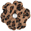 Cheetah Pearl 2 Layer Tinkies Garden Flower Hair Bow
