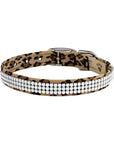 Cheetah 3 Row Pearl Giltmore 1/2" Collar
