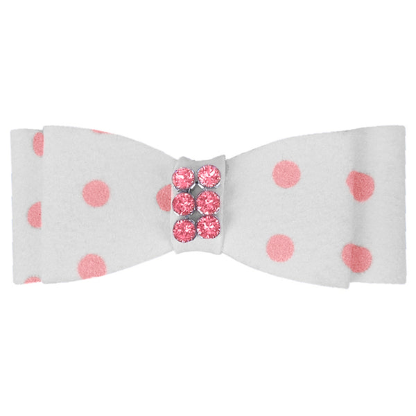 Emille  pink pearl hair bow — She's Parisian