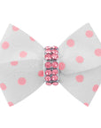 Polka Dot Nouveau Bow with Pink Giltmore Hair Bow