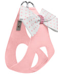 Polka Dot Nouveau Bow Step In Harness with Pink Giltmore