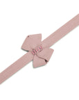 Rosewood Nouveau Bow with Pink Giltmore Leash