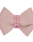 Rosewood Nouveau Bow with Pink Giltmore Hair Bow