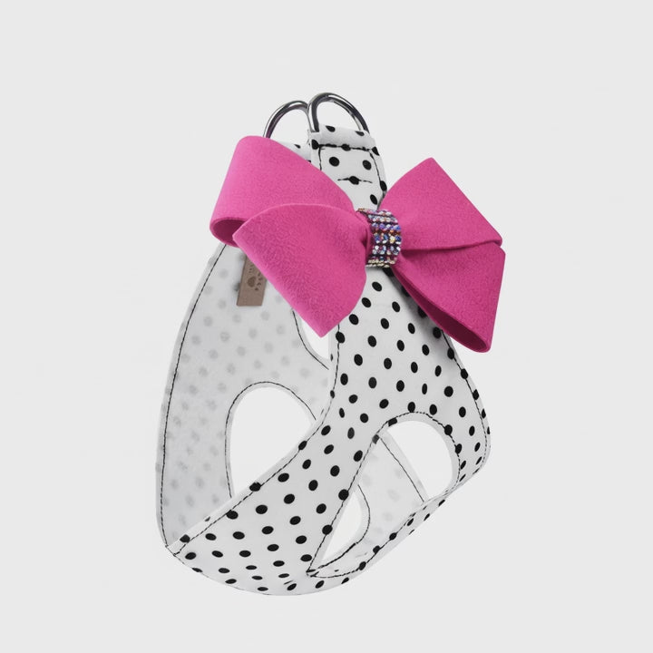 Pink Sapphire Giltmore Nouveau Bow Step In Harness Pretty Pastels by Susan Lanci Designs - Animation view