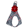 Red Tinkie's Garden Flower Step In Harness by Susan Lanci Designs - front view