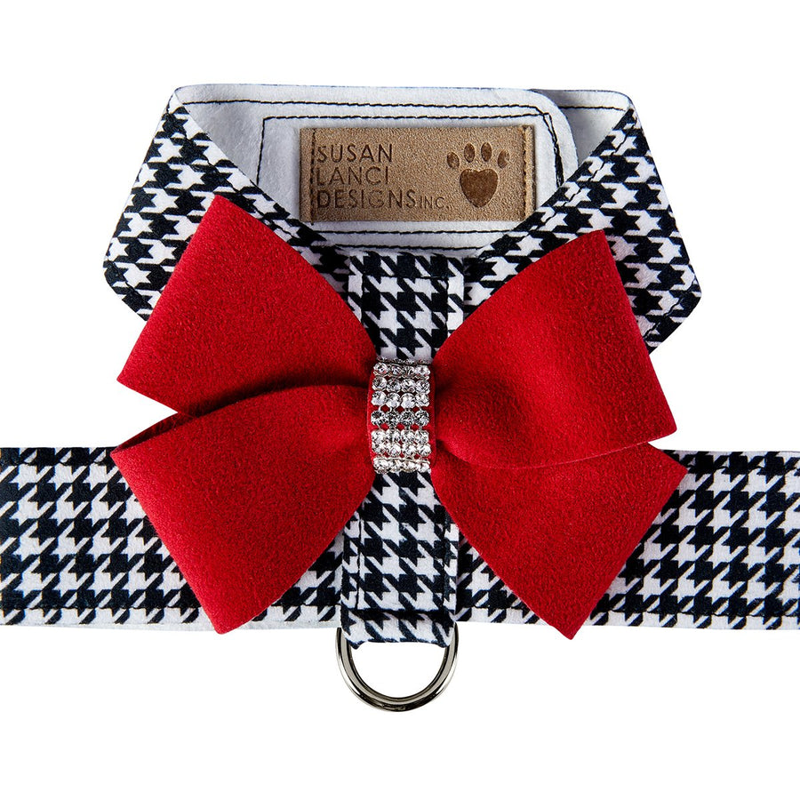 Red Nouveau Bow Tinkie Harness