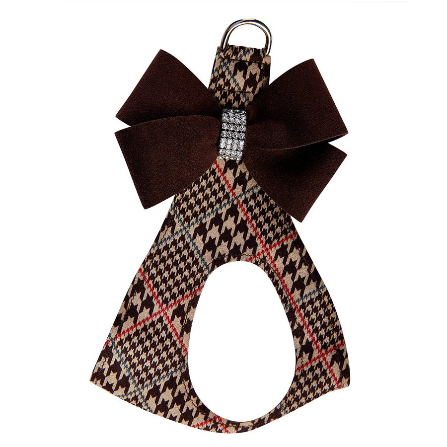 Chocolate Nouveau Bow Step In Harness