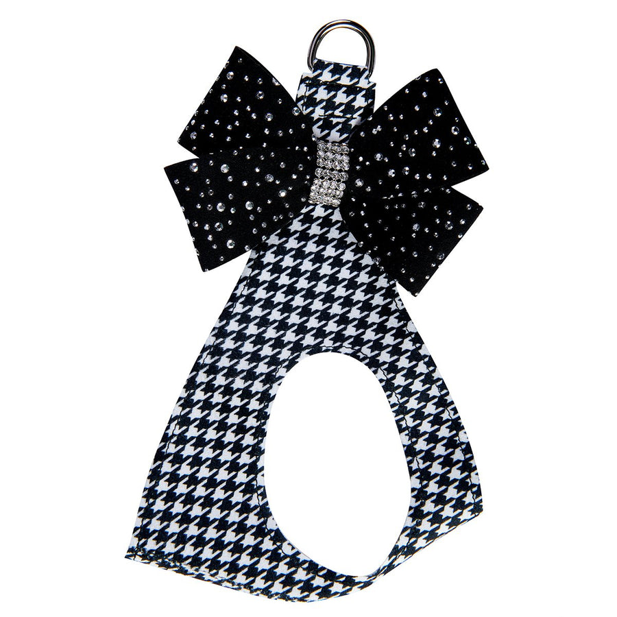 Silver Stardust Black Nouveau Bow Step In Harness