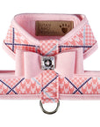 Puppy Pink Big Bow Tinkie Harness with Puppy Pink Trim
