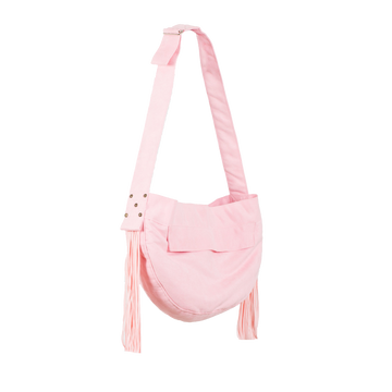 Puppy Pink Cuddle Carrier with Fringe