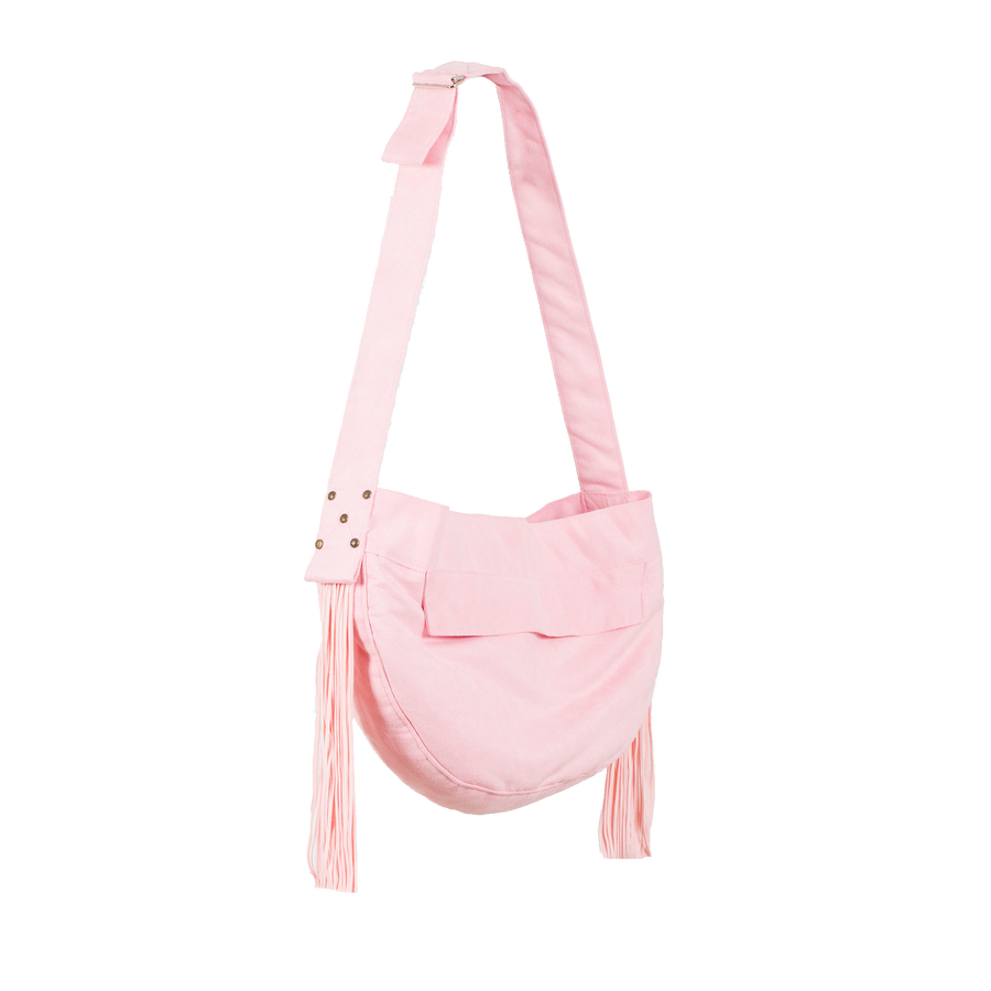Puppy Pink Cuddle Carrier with Fringe