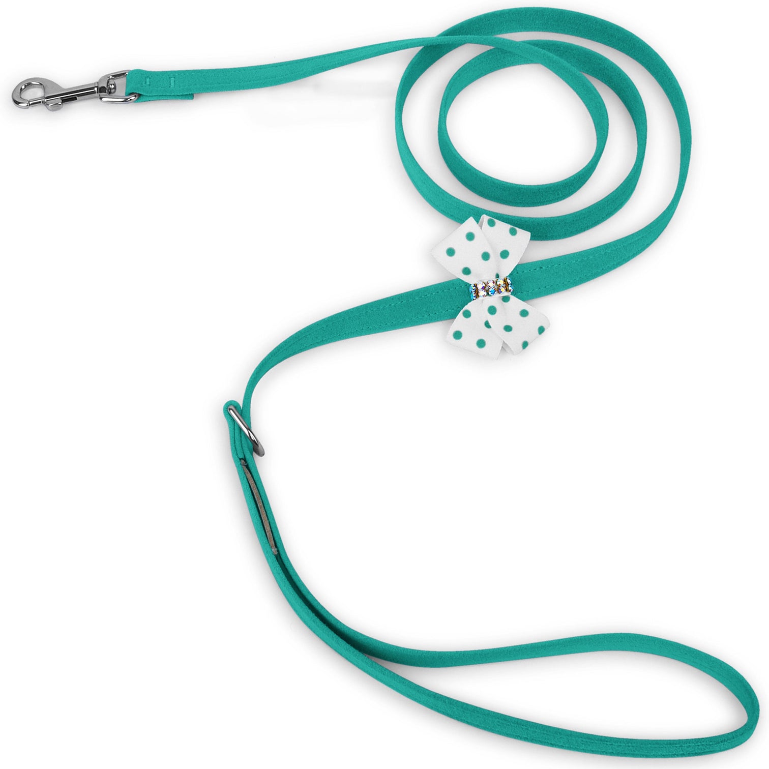 Bimini Polka Dot Nouveau Bow Tinkie Harness &  Aurora Borealis Giltmore