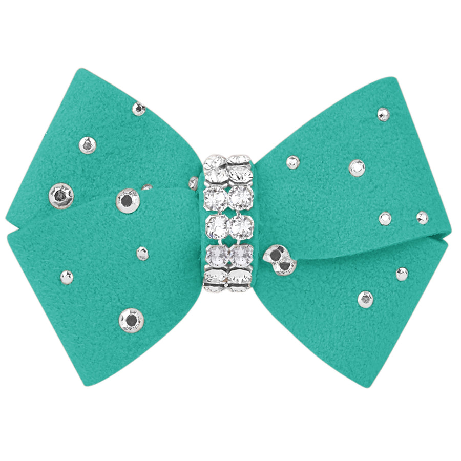 Nouveau Bow Hair Bow with Silver Stardust