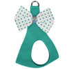 Bimini Polka Dot Nouveau Bow Step In Harness with Aurora Borealis Giltmore from Susan Lanci Designs - front view