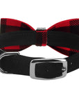 Giltmore Red Gingham Bow Tie 1/2" Collar