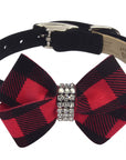 Red Gingham Nouveau Bow Collar