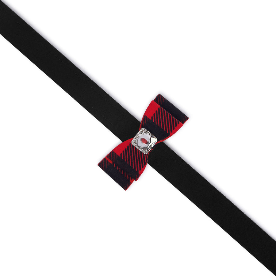 Red Gingham Big Bow Leash