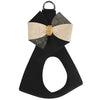Glitzerati Pinwheel Step In Harness by Susan Lanci Designs - black front view 