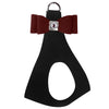Burgundy Big Bow Step In Harness Pretty Pastels by Susan Lanci Designs - front view