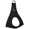 Crystal Paws Classic neutrals Step In Harness by Susan Lanci Designs - black front view 