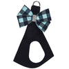 Tiffi Gingham Nouveau Bow Step In Harness by Susan Lanci Designs - front view