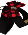 Red Gingham Nouveau Bow Tinkie Harness