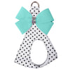 Tiffi Blue Giltmore Nouveau Bow Step In Harness Step In Harness by Susan Lanci Designs - front view 