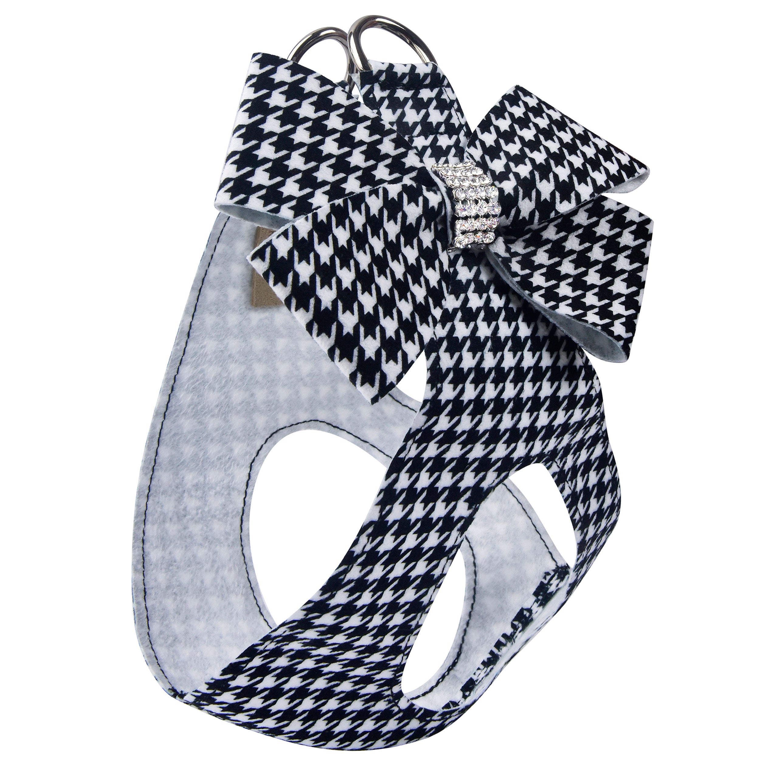 Black & White Houndstooth Nouveau Bow Leash main image 1