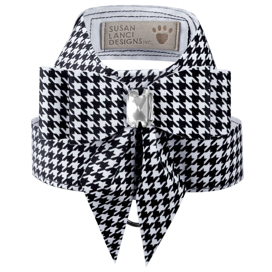 Houndstooth Double Tail Bow Tinkie Harness