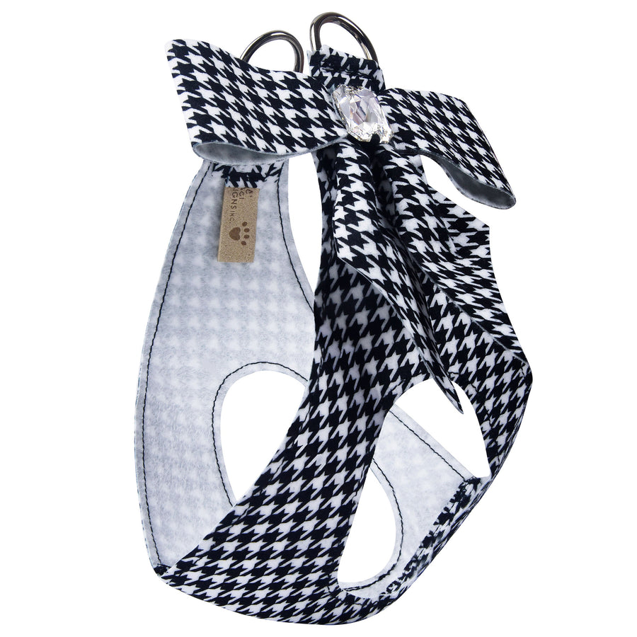 Houndstooth Tail Bow Step In Harness