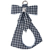 Houndstooth Tail Bow Step In Harness by Susan Lanci Designs - front view