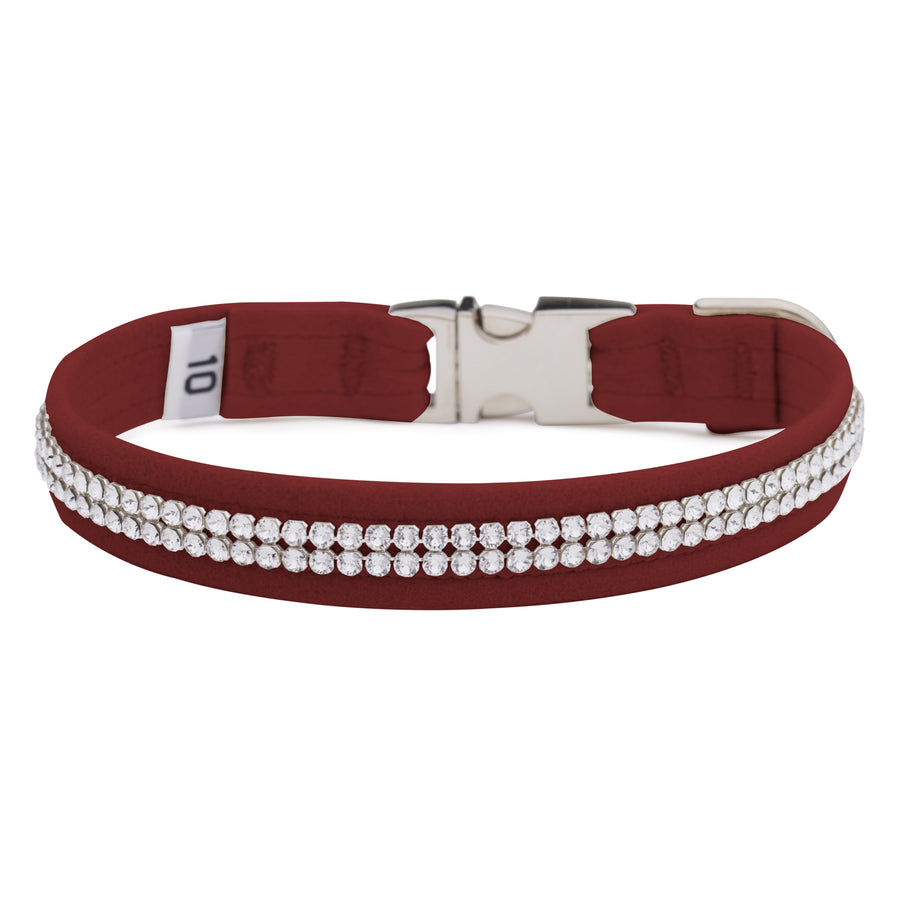 Burgundy 2 Row Giltmore Perfect Fit Collar