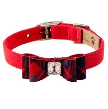 Scotty Chestnut Plaid Big Bow Collar