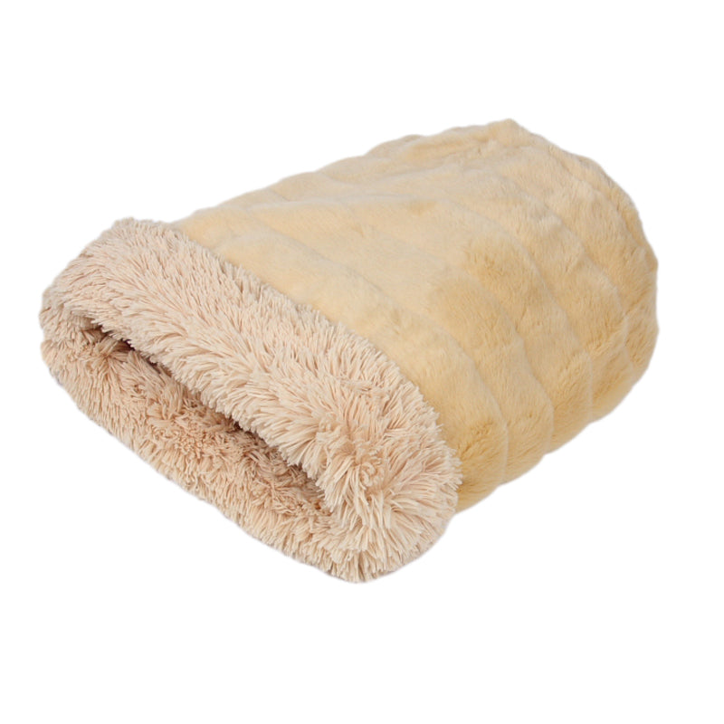 Camel Mink with Camel Shag Cuddle Cup