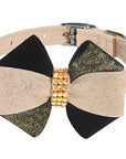Glitzerati Pinwheel Bow Collar