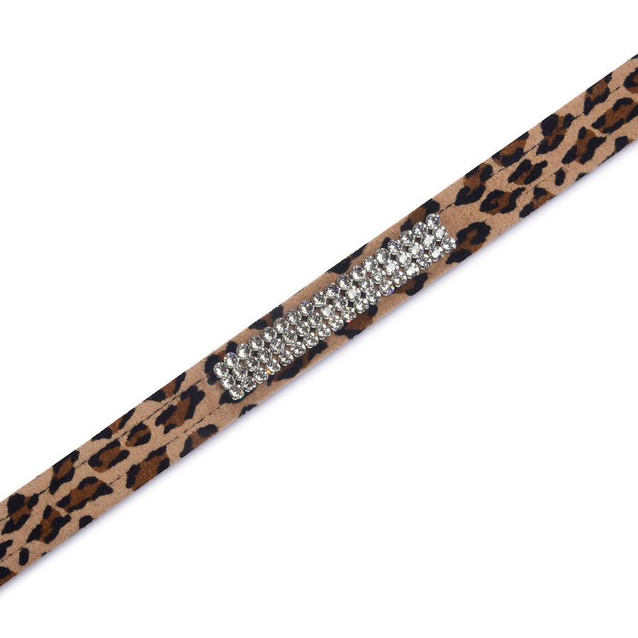 Cheetah Couture 3 Row Giltmore Leash