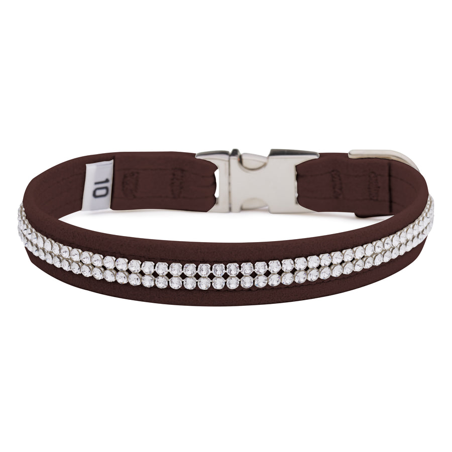 Chocolate 2 Row Giltmore Perfect Fit Collar