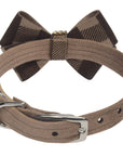 Fawn Gingham Nouveau Bow Collar