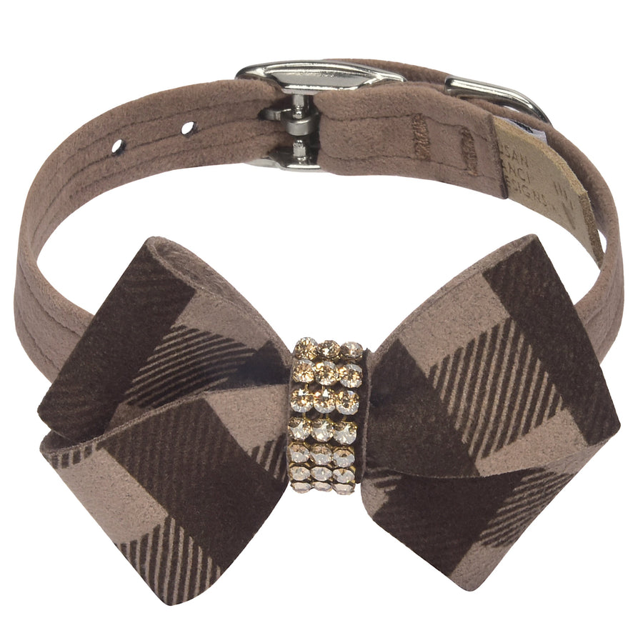 Fawn Gingham Nouveau Bow Collar