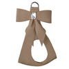 Tail Bow Step In Harness Classic Neutrals by Susan Lanci Designs - front view fawn.