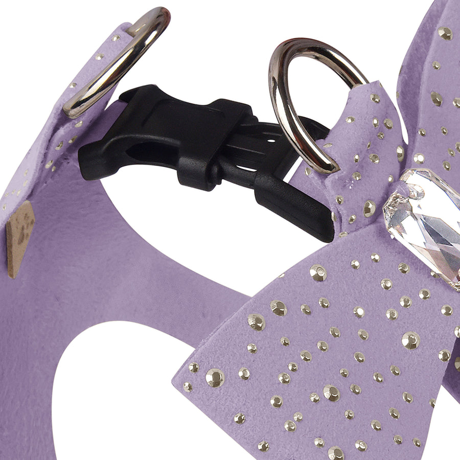 Silver Stardust Tail Bow Step In Harness-Pretty Pastels