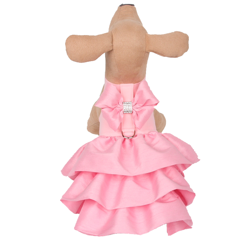 Pink Dog Dress Puppy Dress Harness Susan Lanci Designs