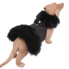 Nouveau Bow Black Fox Fur Coat