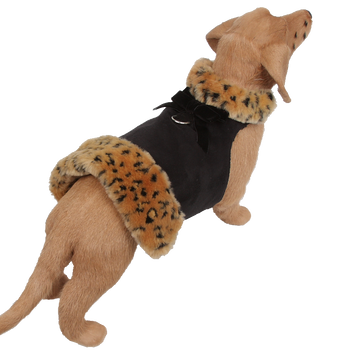 Velvet Bow Brown Lynx Fur Coat