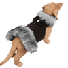 Nouveau Bow Black Tip Silver Fox Fur Coat